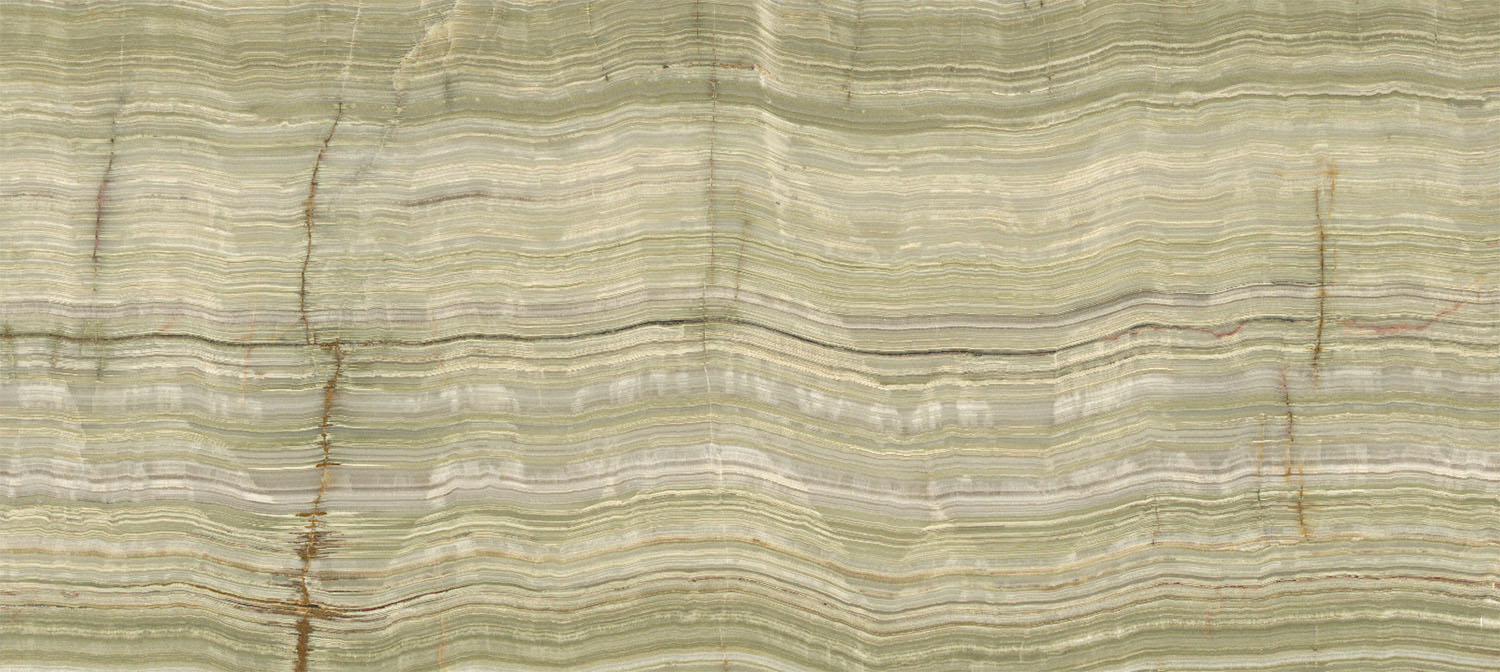 Light Green Onyx Veincut Polished