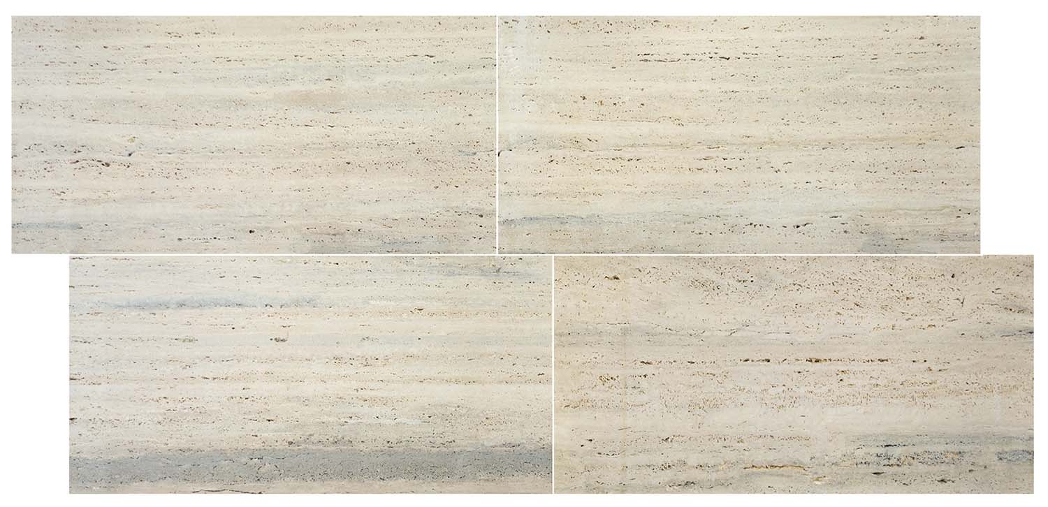 Smoke silver travertine