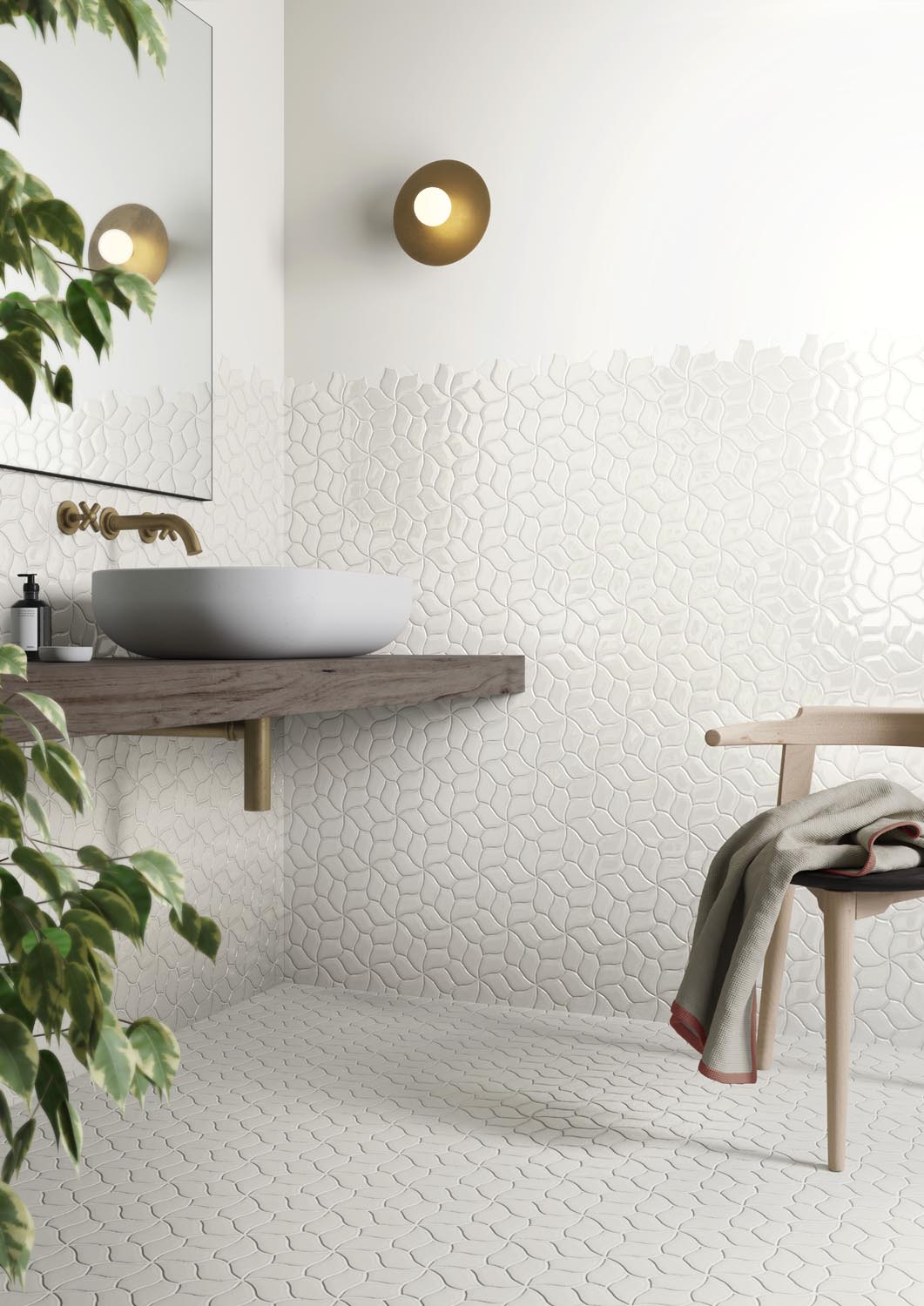 Mutina Botanica Flower WhiteGlossy WhiteMatte RS