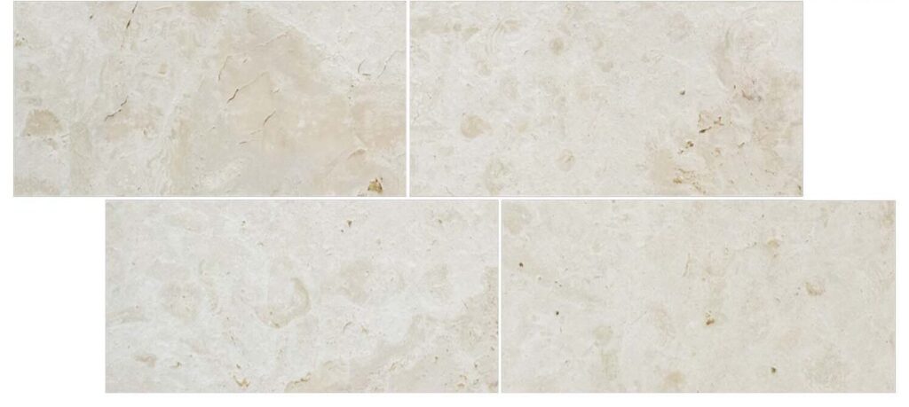 Vintage white unfilled brushed